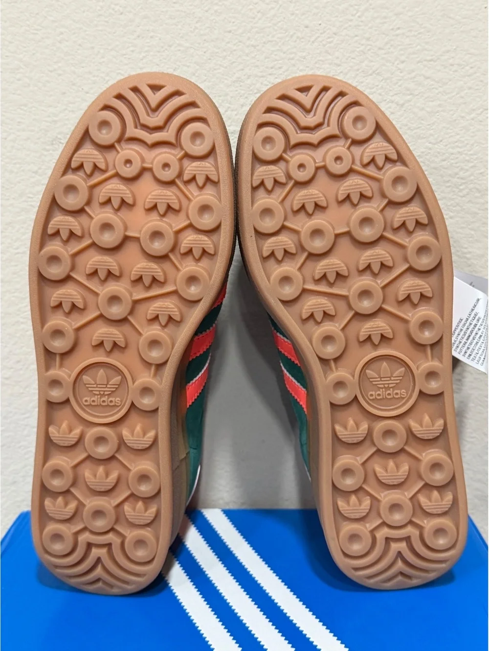 Size 6Y/7 Women - Adidas Gazelle Bold GS “Collegiate Green Coral Cream White”
